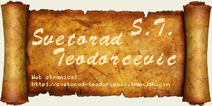 Svetorad Teodorčević vizit kartica